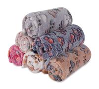 BVAGSS 6 Pezzi Piccola Coperta per Cane, Lavabile Soffice Morbida e Calda Flanella Copertine per Cani/Gatto di piccola e media taglia per dormire XH075 (60 x 40 cm, Multicolore)