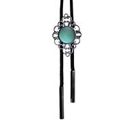 BVBFKSAA cravatta bolo, For uomo Merletto traforato con gemme blu da sogno letterario