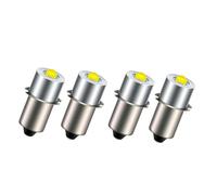BVCL Lampadina LED P13.5S Ricambio per Torce, 3W 6-24V DC 200lm, Compatibile con Maglite/Ledlenser, Alta Efficienza Energetica(Cold white 6000K,4pcs)