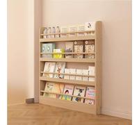 BVCL Libreria dietro la porta, scaffale stretto con 3-6 scomparti, antiribaltamento e salvaspazio for camera da letto, soggiorno, ufficio(4 floors,Width 50cm)