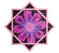 BVCY Flow Star Glow in the Dark Juggling Toy Flowsar Solar Powered con doppia stampa facile per principianti rosa e viola (R06-style2)