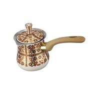 Bvdfgk Caffettiera con Coperchio, Bollitore in Acciaio Inox, Scaldalatte per Montare Il Latte, 720ml