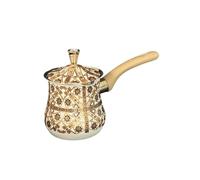 Bvdfgk Caffettiera Turca, Pentola per Sciogliere Burro E Cioccolato, Manico Resistente Al Calore, Scaldalatte, Pentola per Scaldare Il Burro, Caffetteria, Modello Marrone, 900 Ml