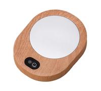 Bvdfgk Ciotola Impastatrice Automatica, 400 Ml, in Vetro, Ad Alta Velocità, Multifunzione, per Casa E Ufficio, con Coperchio, Sottobicchiere riscaldato USB