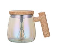 Bvdfgk Ciotola Impastatrice Automatica, 400 Ml, in Vetro, Ad Alta Velocità, Multifunzione, per Casa E Ufficio, con Coperchio, colorato