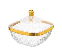 Bvdfgk Ciotola per Frutta con Coperchio, Utilizzabile Come Ciotola Decorativa, Cesto per Frutta, Vassoio per Snack E Contenitore, Realizzata in PETG per, Square M