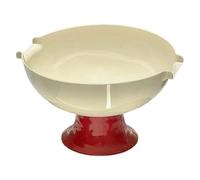 Bvdfgk Ciotola per Frutta Rialzata, Vassoio Decorativo Da Cucina, Organizer per Snack, Elegante Centrotavola in PET, Adatto per Matrimoni E Ricevimenti, Rosso Bianco