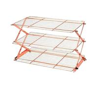 Bvdfgk Griglia di Raffreddamento per La Cottura, Facile Da Pulire, Utensile Da Cucina Pieghevole in Filo Metallico, Porta Alimenti per Pizza, Panetteria, 3 Livelli