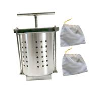 Bvdfgk Manual Pressa Cilindro Spremi Verdure Manuale Estrattore Succo Acciaio Inox con Separatore Polpa per Ingredienti Freschi Adatto a Riempimento Ravioli, 2.5 L