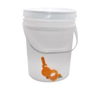 Bvdfgk Secchio per Il, Accessori per L'apicoltura, Secchio Professionale Bianco per Il con Grande capacità E Maniglia, Secchio per Stoccaggio, 25 L