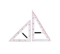 Bvdfgk Set Completo di Righello, Strumenti Da Disegno, Goniometro E Altro Ancora - Adatto per La Scuola, L'ufficio E La Casa, Set di due pezzi