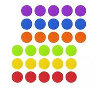 Bvdfgk Set Da 30 Marcatori per Tappeto con Design Multicolore per Attirare L'Attenzione E Migliorare La Percezione Visiva Dei Piccoli per Giochi di E, 4 pezzi