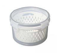 Bvdfgk Set di 6 Contenitori per Alimenti, Contenitore Ermetico, Scolapiatti, Organizer per Frigorifero, a Prova di Perdite E Anti-goccia, 3 pezzi