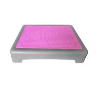 Bvdfgk Sgabello con Gradini, Rialzo Da Cucina, Piattaforma Antiscivolo Portatile per Sedia, per Bagno E Doccia, Grigio Rosa