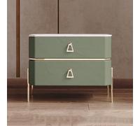 BVDHASDBT Comodino Simply Modern, Comodino Con Ripiano In Legno Aperto, Con Spazio Di Archiviazione Apribile, Con Piano In Vetro For Camera Da Letto, Cameretta, Soggiorno(Fruit green)