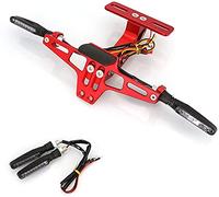BVDOUE Motociclo CNC Supporto per Targa Portatarga con Luce A LED Luce per Motocicletta Porta Targa, per Ducati Monster 620/696/796/821/1200 DIAVEL Regolabile Accessori