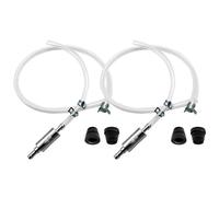 BVGACI 2 set di tubi di spurgo dei freni, valvola di ritegno unidirezionale, kit di attrezzi per frizione moto, tubo morbido con clip in metallo