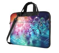 bvgweet Borsa a tracolla per computer portatile con stampa a tavola periodica chimica per computer da 13/14/15,6 pollici, Nero , 14 inch