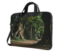 bvgweet Borsa a tracolla per computer portatile con stampa artistica ad albero per computer da 13/14/15,6 pollici, Nero , 13 inch