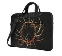 bvgweet Crown Of Thorns - Borsa a tracolla per computer portatile con stampa di 33/14/15,6 pollici, Nero , 14 inch