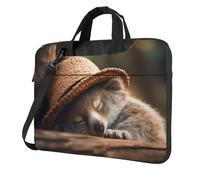 bvgweet Sleeping Koala Cap Stampa Laptop Cartella Del Computer Portatile Borsa Della Spalla Del Manicotto Del Computer Borse Per 13/14/15.6 Pollice, Nero , 13 inch