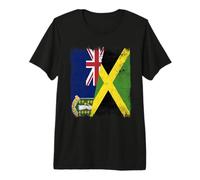 BVI Bandiera Giamaica Isole Britanniche Giamaica Maglietta Premium