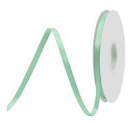 BVIEAKD Nastro di raso double face, 6 mm di larghezza, 45 m, colore verde salvia, per confezioni regalo, molto adatto per matrimoni, decorazioni, bouquet, palloncini, artigianato, cucito, fiocchi per