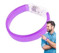 Bvizyelck Braccialetto luminoso, con luci lampeggianti, multicolore, luminoso, accessori per illuminazione per ragazze, ragazzi, donne e uomini, Refer to description, polipropilene, Unisex
