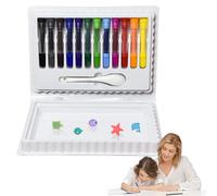 Bvizyelck Penna per Dipingere, Pennarelli Artistici che Galleggiano sull'Acqua, 12 Colori Marcatori Cancellabili con Cucchiaio per Bambini Scuola Materna Casa e Scuola
