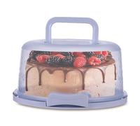 Bvizyelck Porta Torta Con Coperchio E Maniglia - Scatola Per Trasporto Di Torte Rotondo Trasparente - Contenitore Con Coperchio Da Trasporto