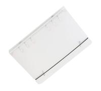 Bvizyelck Raccoglitore trasparente con 6 anelli, con chiusura elastica, resistente all'ingiallimento, forniture per ufficio per biglietti, adesivi, diari, quaderni, agende, pagine per appunti