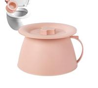 Bvizyelck Secchio per orinatoio portatile, 1,5 l, con coperchio e manico, per auto, per marito, figlia, adolescenti, donne, giovani, uomini, mogli, famiglia, ragazze, figli, amici