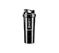 bvkhary BKRY Bottiglia shaker per proteine con contenitore, 500 ml, design staccabile a 3 strati con vassoio per pillole e scomparto per polvere, mixer per proteine pre e post allenamento
