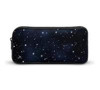 BVKWNTSA Astuccio con stampa di stelle nel cielo notturno, per ragazze, ragazzi e bambini, utilizzabile come astuccio, accessorio da ufficio, trousse per cosmetici