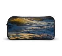 BVKWNTSA Astuccio per matite con stampa di onde dell'alba oceano, per ragazze, ragazzi e bambini, utilizzabile come astuccio, accessorio da ufficio, borsa per cosmetici