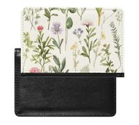 BVKWNTSA Elegante e pratico acquerello stagionale di erbe Flowersb stampato passaporto Protector è il tuo compagno di viaggio perfetto, proteggendo completamente la sicurezza del passaporto.