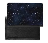 BVKWNTSA Elegante e pratico mazzo di stelle nel cielo notturno stampato passaporto Protector è il tuo compagno di viaggio perfetto, proteggendo completamente la sicurezza del passaporto.