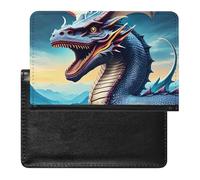 BVKWNTSA Elegante e pratico passaporto stampato con drago ruggente è il tuo compagno di viaggio perfetto, protegge completamente la sicurezza del passaporto.