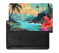 BVKWNTSA Elegante e pratico proteggi passaporto stampato Hello Hawaii è il tuo compagno di viaggio perfetto, protegge completamente la sicurezza del passaporto.