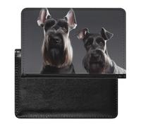 BVKWNTSA Elegante e pratico simpatico cane Schnauzer stampato passaporto Protector è il tuo compagno di viaggio perfetto, proteggendo completamente la sicurezza del passaporto.