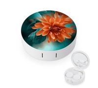 BVKWNTSA La custodia per lenti a contatto rotonda portatile è elegante e compatta, facile da trasportare e protegge le lenti.