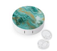 BVKWNTSA La custodia per lenti a contatto rotonda portatile è elegante e compatta, facile da trasportare e protegge le lenti.