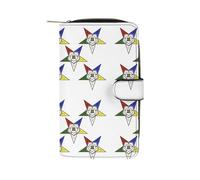 BVKWNTSA Portafoglio multifunzione alla moda con stelle orientali e stelle orientali di grande capacità per uomini e donne, portafoglio casual con slot per schede multiple, Stelle Orientali Stelle