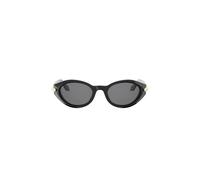 Bvlgari Bv40068i Occhiali Da Sole Donna Nero Ovali Grigio 51mm