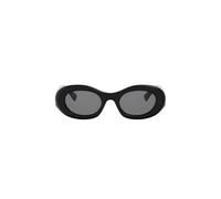 Bvlgari Bv40070i Occhiali Da Sole Donna Nero Ovali Grigio 50mm