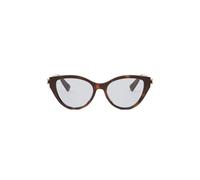 Bvlgari Bv50045i Occhiali Da Vista Donna Avana Cat-eye Trasparente 53mm