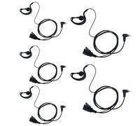 BVMAG Auricolare a forma di G con microfono PTT 1 pin compatibile con Motorola SL300 SL3500e SL4000 SL7550 7580 7590 SL8550 TLK100 SL1K SL1M radio bidirezionale per walkie talkie confezione da 5