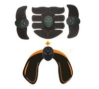 BVMKNI Intelligente EMS Wireless Stimolatore Muscolare Allenatore Massaggiatore Fitness Addominale Addominale Perdita di Peso Pad Dimagrante Corporale(8Pack3in1 and Hip)