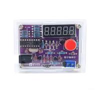 BVMKNI Misuratore di frequenza da 30 V con alloggiamento in acrilico, kit di test di frequenza fai da te, modulo di test dell'oscillatore indicatore di frequenza per misurare la gamma di frequenza da