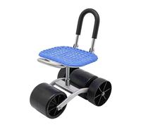 BVMKNI Sgabello da giardino con ruote, sedile da lavoro con 4 ruote, carrello stabile e robusto, altezza e direzione del sedile regolabili for giardinaggio, regalo di giardinaggio for donne e uomini